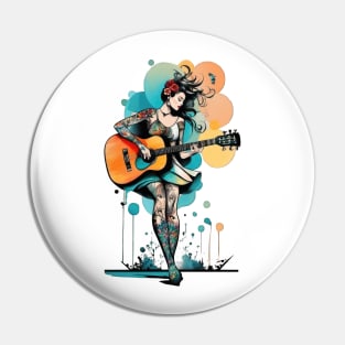 Tattooed Musician Pin