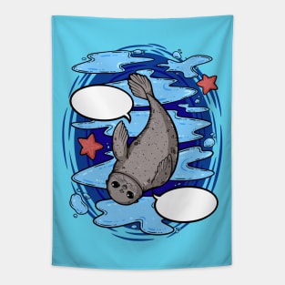 Cute Seal Tapestry