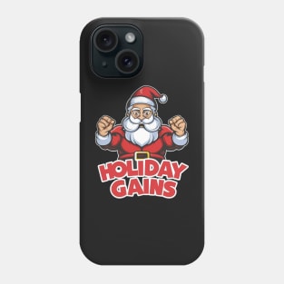 Festive Fitness: Santa’s Holiday Gains Phone Case