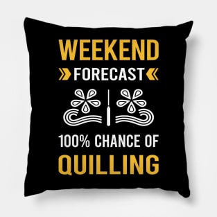 Weekend Forecast Quilling Pillow