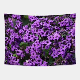 Whimsical purple Flowers Photo Tapestry