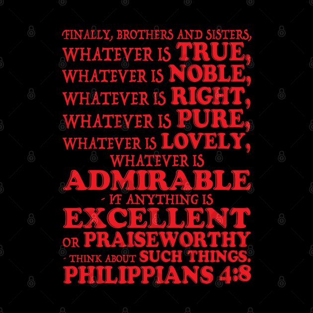 Philippians 4:8 by Plushism