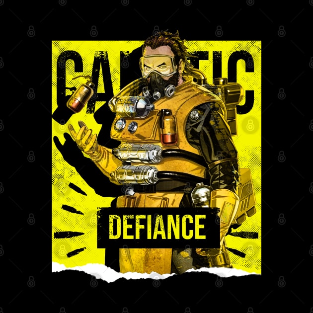 Apex Legends Caustic Defiance by LucioDarkTees