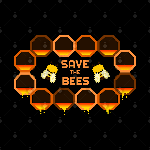 Save the Bees Light Brown by felixbunny