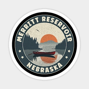 Merritt Reservoir Nebraska Sunset Magnet