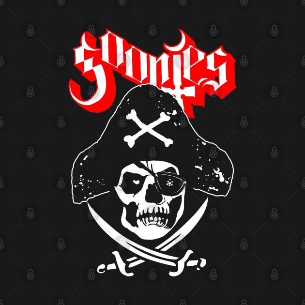 80's Movies Ghost Pirate Skull Metal Band Shirt Parody by BoggsNicolas