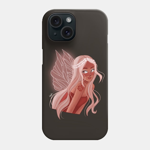 Roses and Pearl Fairy Phone Case by gleaminnnng