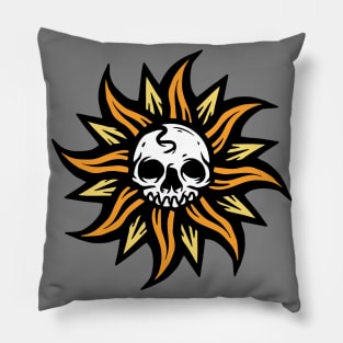 skull sun Pillow