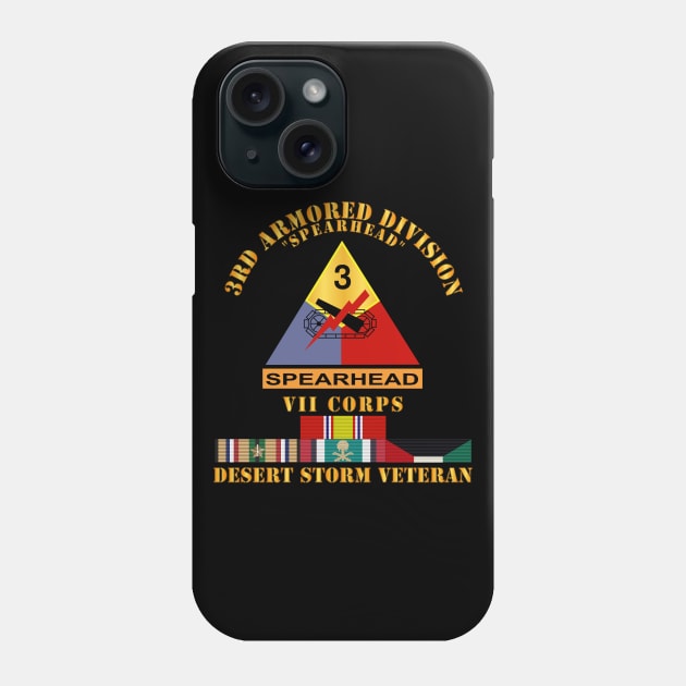 3rd Armored Div - VII Corps - Desert Storm Veteran Phone Case by twix123844