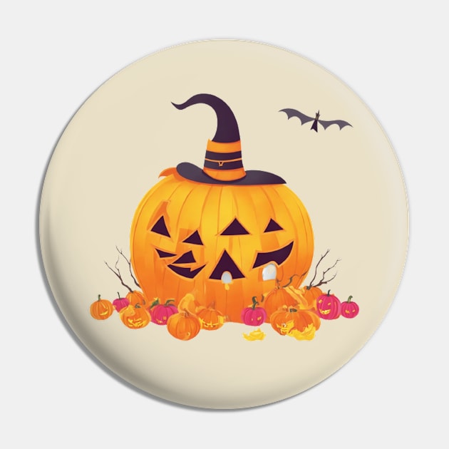 Funny Halloween pumpkin Pin by halazidan