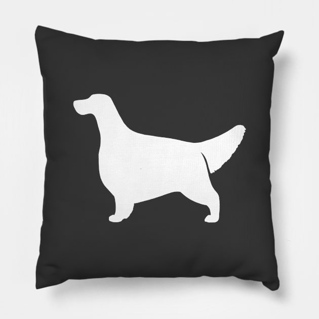 English Setter Silhouette Pillow by Coffee Squirrel