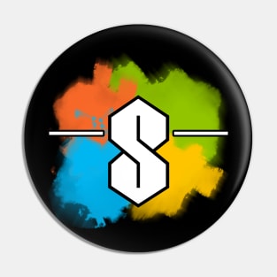 The "S" - Windows Color Splash Pin