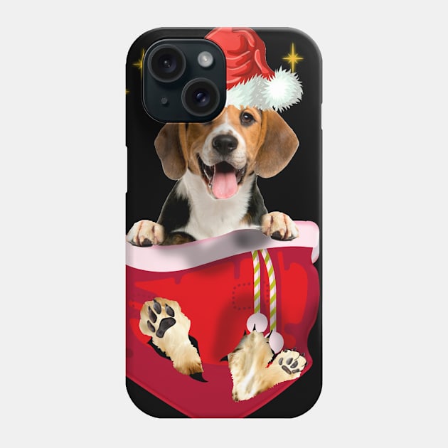 Beagle In Pocket Christmas Gift Phone Case by Terryeare