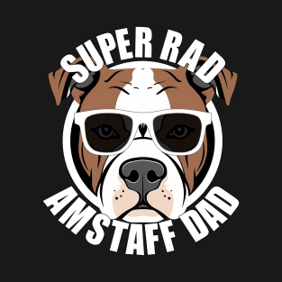 American Staffordshire Terrier Amstaff Dad Dog Father T-Shirt