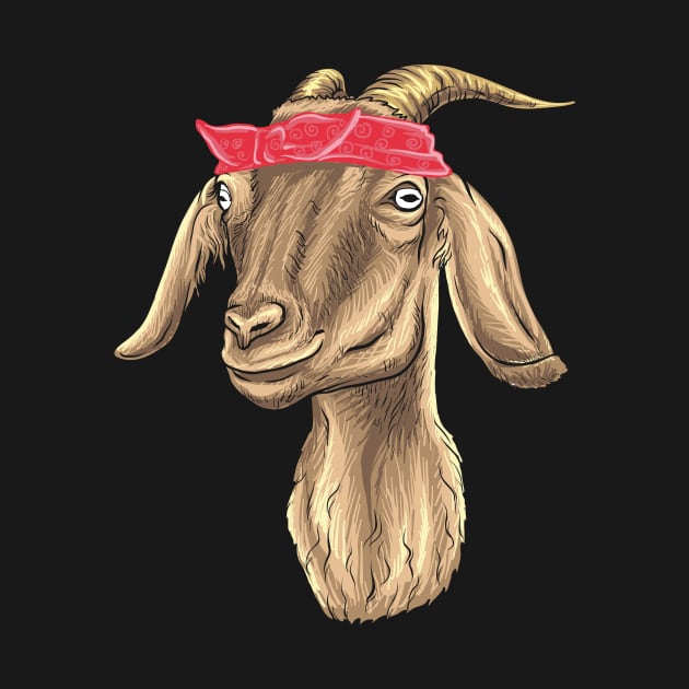 Kick Ass Goat with Bandana by Nowhereman78