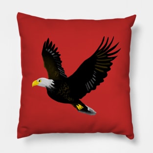 The Power of an Eagle - Red Pillow