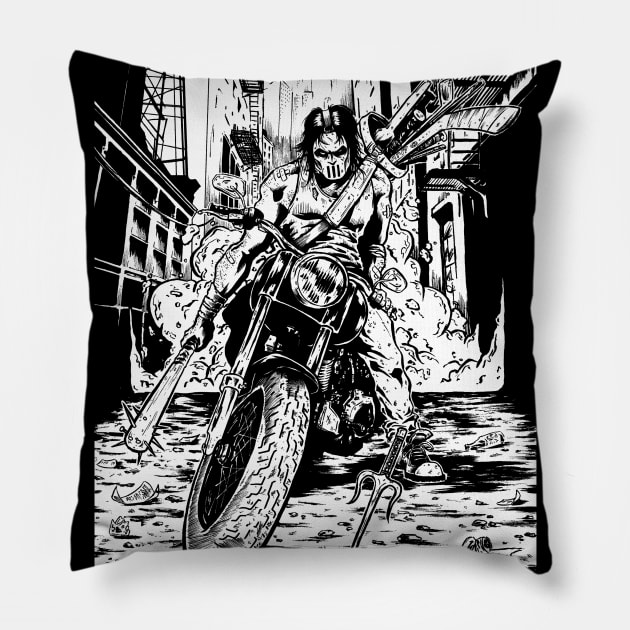 Pain 101 1 Pillow by JonathanGrimmArt