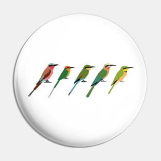 African Bee Eaters Pin