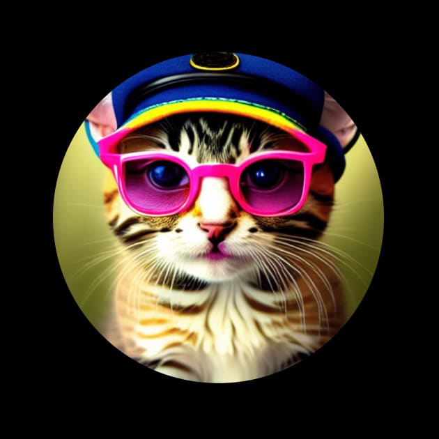 Gatito con gorro y gafas by WilsonQR