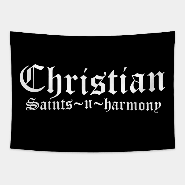 Christian Saints in Harmony Tapestry by CalledandChosenApparel