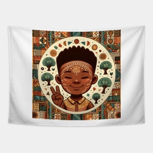 Black Kid Tapestry