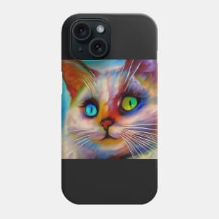 Cat - Multi-Colored Eyes - Heterochromia Iridium Phone Case