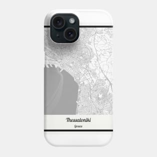 Map of Thessaloniki - Greece Phone Case