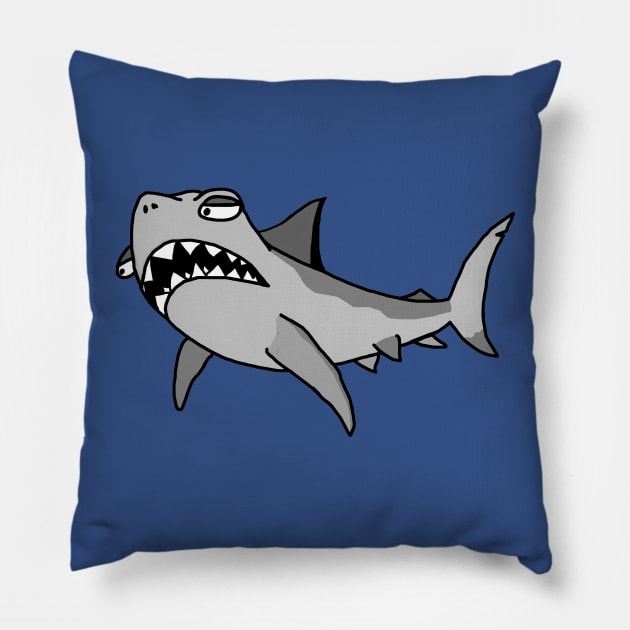 Cartoon Shark Pillow by imphavok