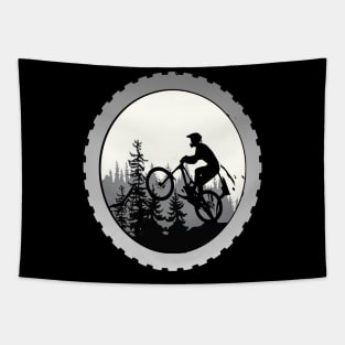 ciclista de montaña mtblife Tapestry