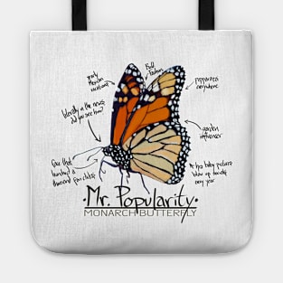 Mr Popularity (Monarch Butterfly, Annotated) Tote