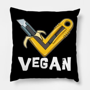 Vegan T-Shirt - Veggie Banana Knife Shirts and Gifts Pillow