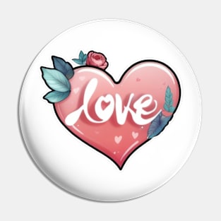 Heart love Pin