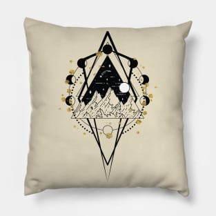 Moons Mountain Boho Pillow