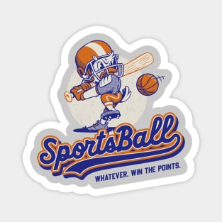 SportsBall Mascot Whatever Win The Points Funny Lazy Athlete Team Logo Magnet