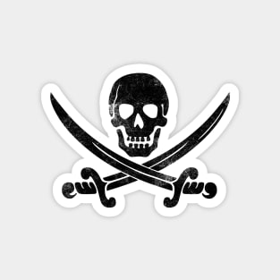 Black and Blue Pirate Magnet