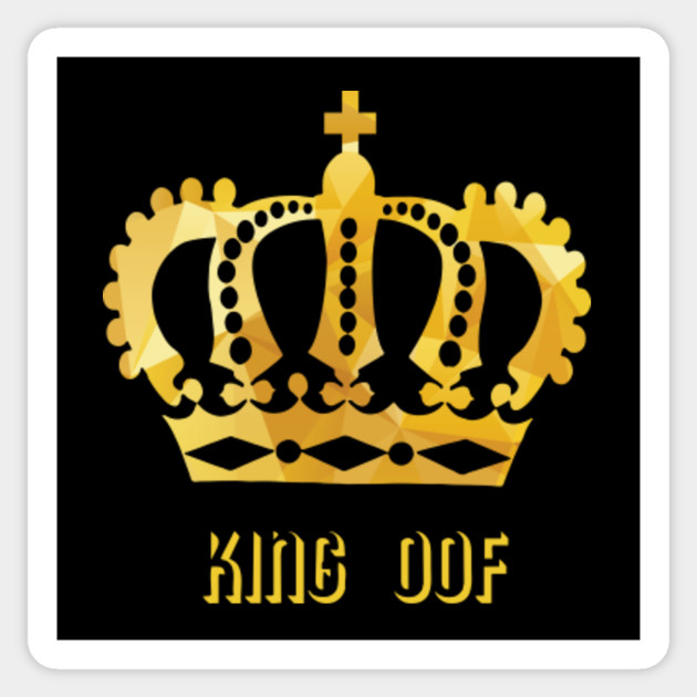 King Oof Oof Sticker Teepublic - call me king oof roblox