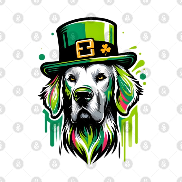 Vibrant Pudelpointer Celebrates Saint Patrick's Day by ArtRUs