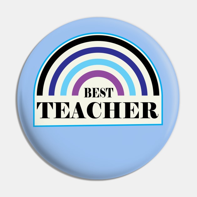 Best Teacher Rainbow Gifts Design for Teachers Pin by ArtoBagsPlus