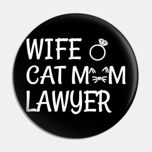 wife cat mom lawyer Pin