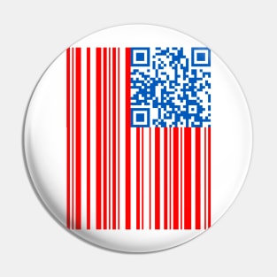 USA Bar Code Pin