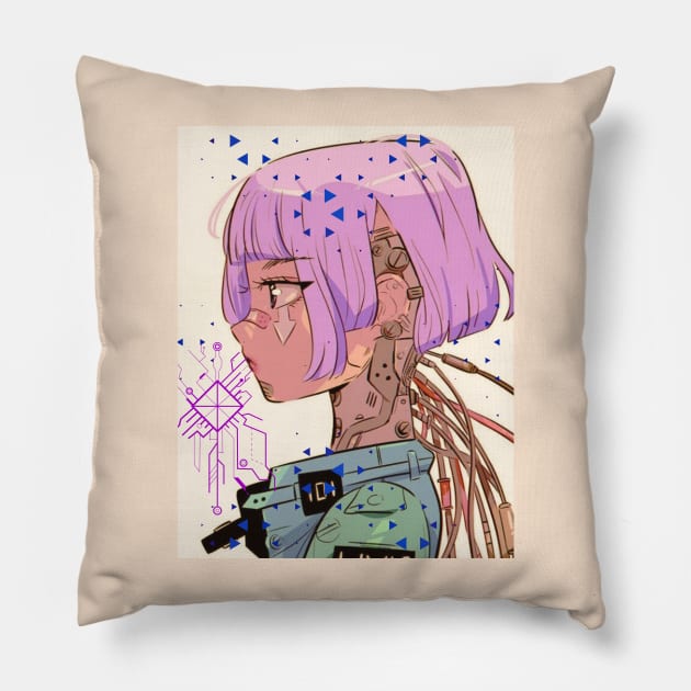 retro futurism Pillow by himary