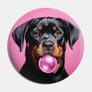 Bubbly Rottweiler Pin