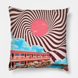 Pool collage art Pillow