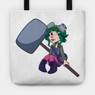 Mini Ramona Flowers (Green) Tote