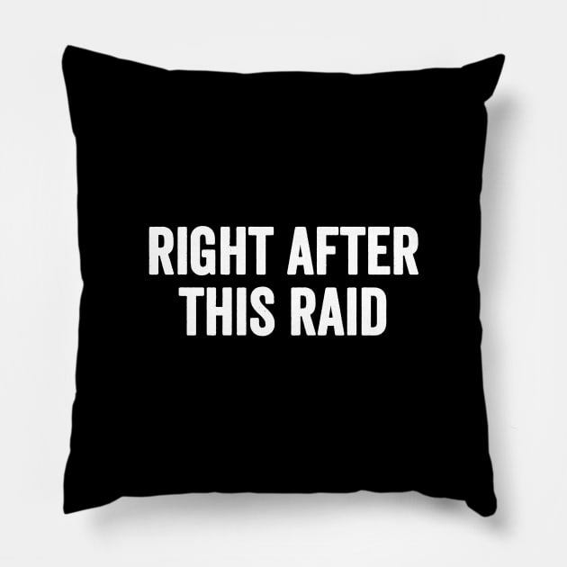 Right after this raid Pillow by captainmood