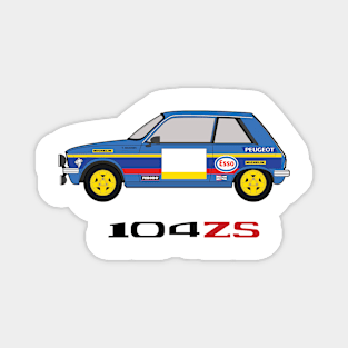 104 ZS 1970s rally car Magnet