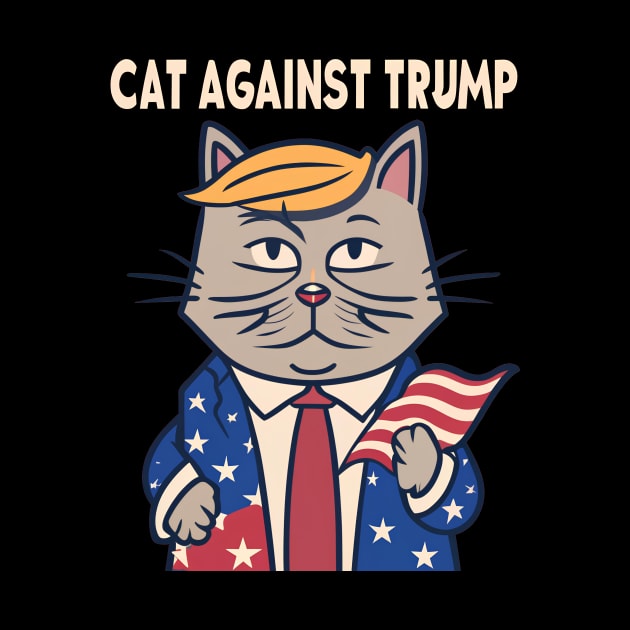 Funny Cats Against Trump by Akbar Rosidianto shop