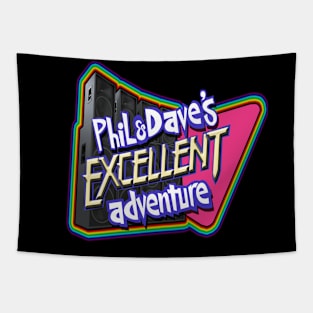 Phil And Dave Excellent Adventure Logo Tapestry