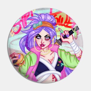 Samurai girl power Pin