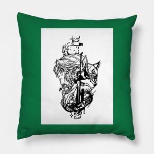 Zelda tattoo design Pillow